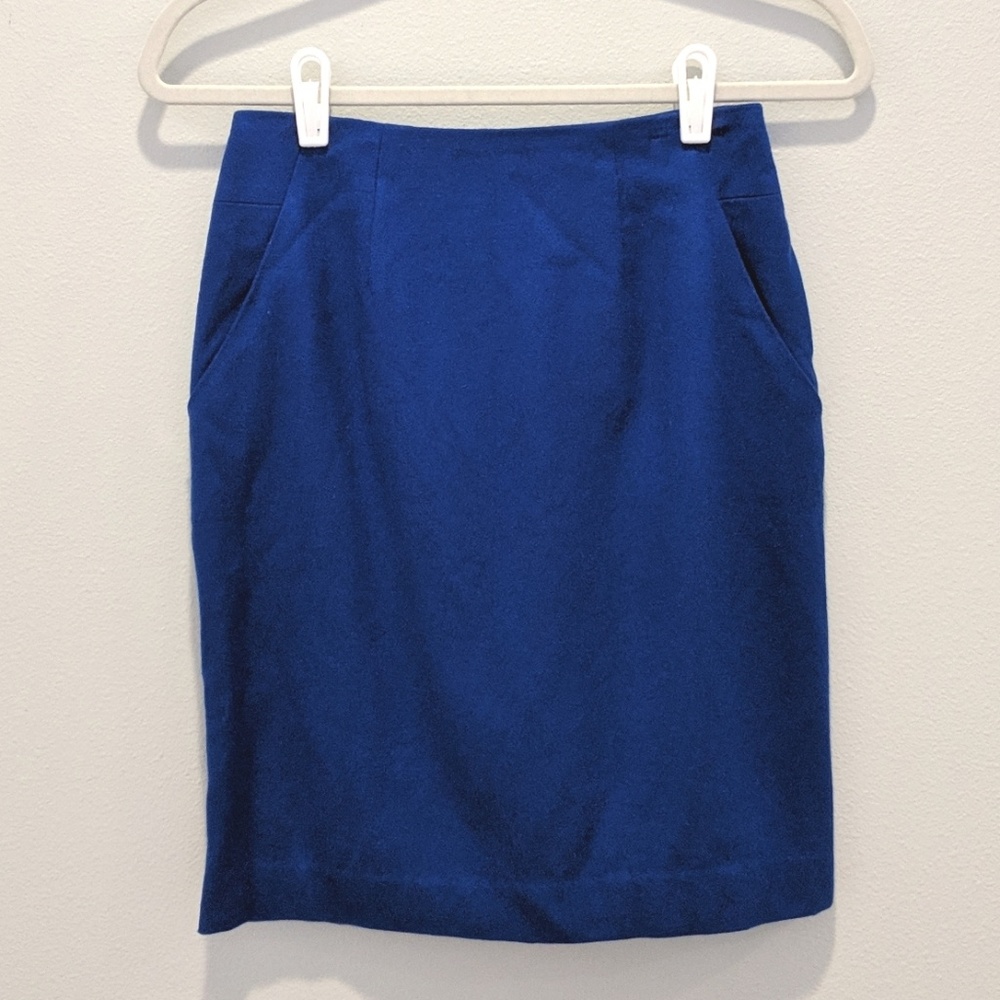Blue Pencil Skirt
